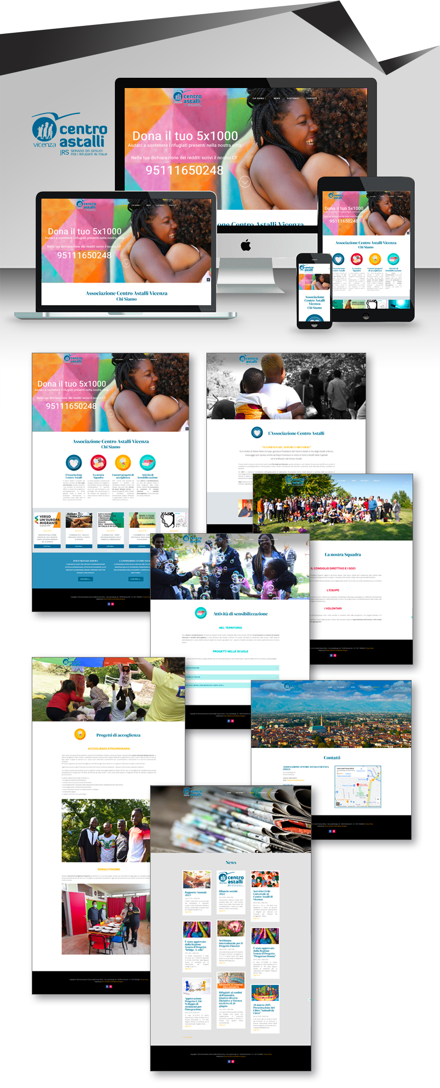 Progetto sito web Associazione Centro Astalli Vicenza